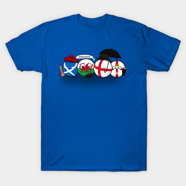 Polandball - Uk Family Portrait T-Shirt by DigitalCleo